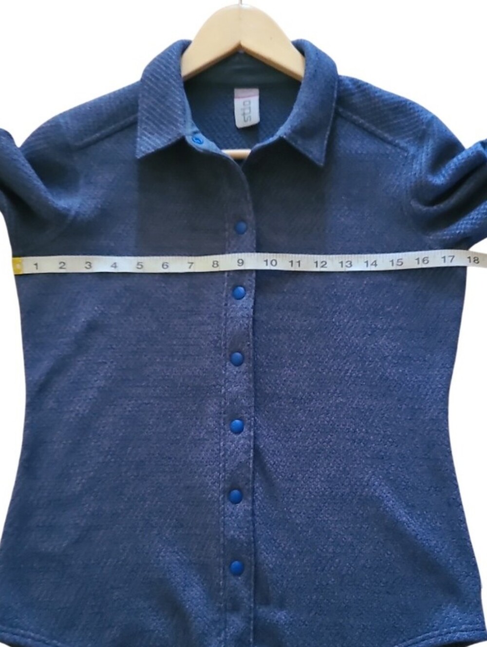 Stio Thermop Fleece Snap Shirt Sweater Dark Navy Blue - Picture 14 of 15